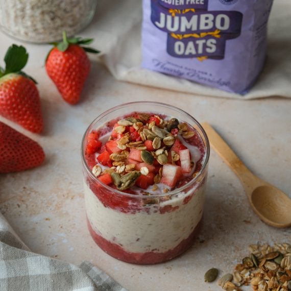 Strawberry and Vanilla Bircher