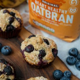 Banana, Blueberry & Oatbran Muffins