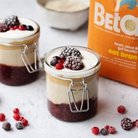 Vanilla Oat Bran and Berry Chia Jam Pot