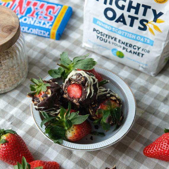 Chocolate Granola Strawberries